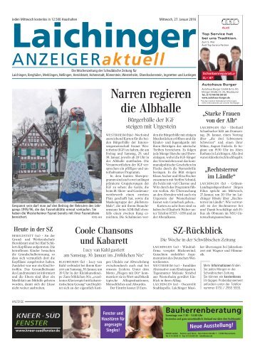 Laichinger Anzeiger 27.01.2016