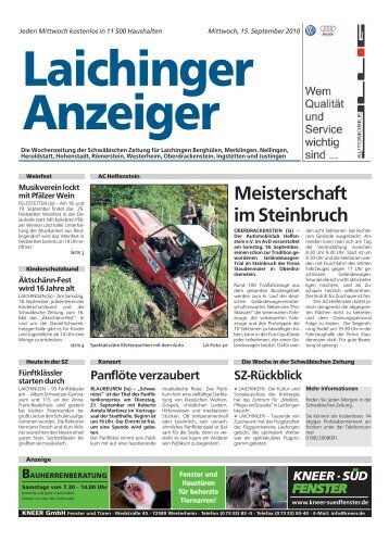 Laichinger Anzeiger 15.09.2010