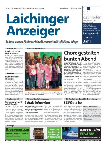 Laichinger Anzeiger 02.02.2011