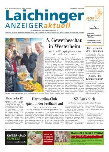 Laichinger Anzeiger 06.04.2016