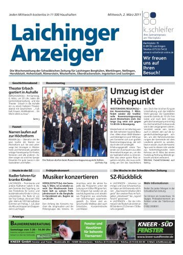 Laichinger Anzeiger 02.03.2011