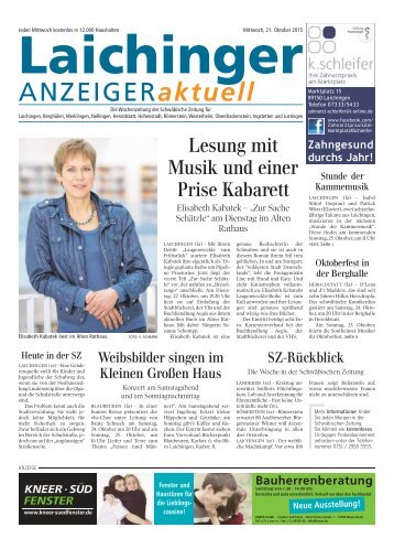 Laichinger Anzeiger 21.10.2015