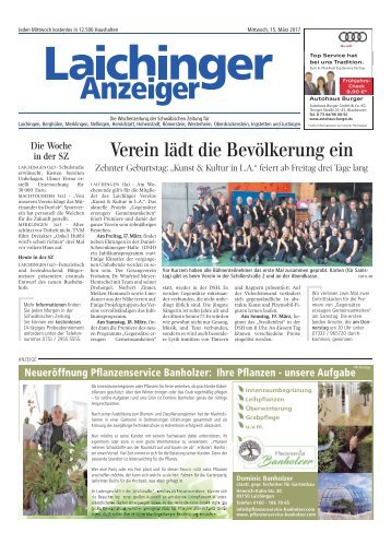 Laichinger Anzeiger 15.03.2017