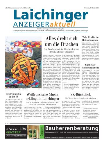 Laichinger Anzeiger 02.10.2013