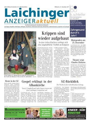 Laichinger Anzeiger 21.12.2011