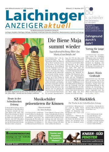 Laichinger Anzeiger 23.11.2011