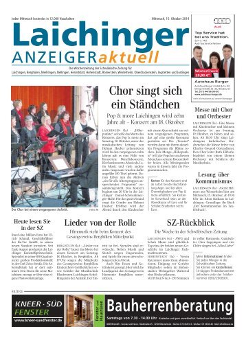 Laichinger Anzeiger 15.10.2014