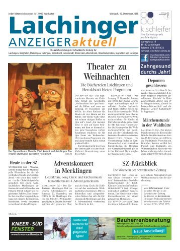 Laichinger Anzeiger 16.12.2015