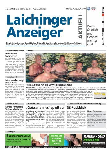 Laichinger Anzeiger 15.07.2009