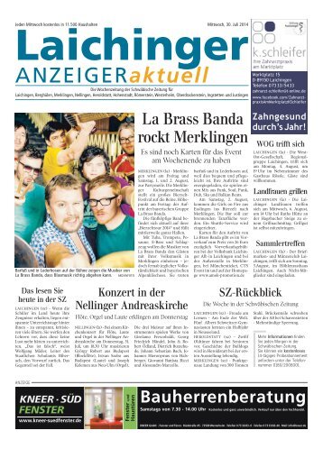 Laichinger Anzeiger 30.07.2014