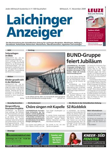 Laichinger Anzeiger 11.11.2009