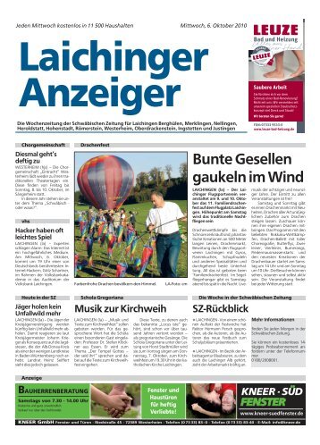 Laichinger Anzeiger 06.10.2010