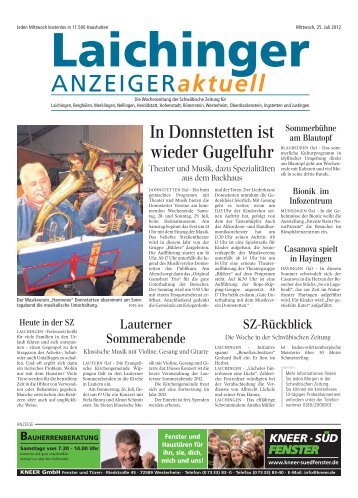 Laichinger Anzeiger 25.07.2012