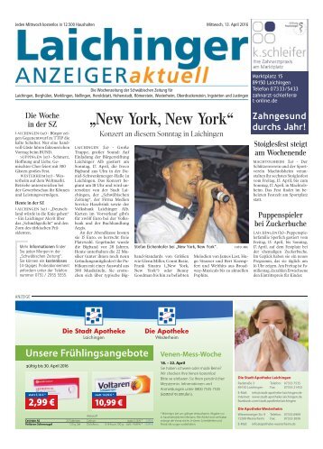 Laichinger Anzeiger 13.04.2016