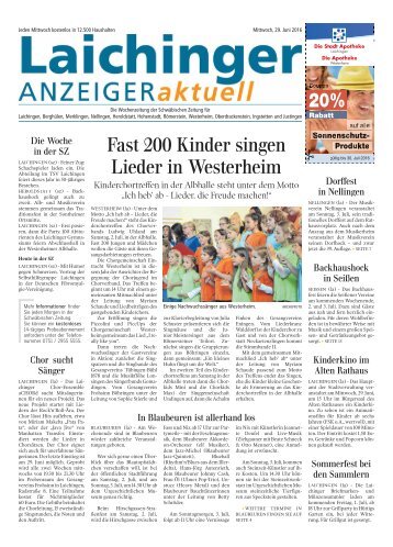 Laichinger Anzeiger 29.06.2016