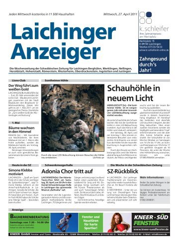 Laichinger Anzeiger 27.04.2011