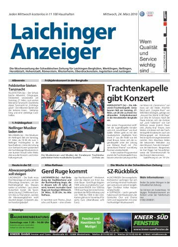 Laichinger Anzeiger 24.03.2010