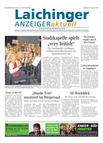 Laichinger Anzeiger 23.01.2013