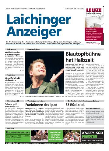 Laichinger Anzeiger 28.07.2010