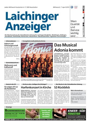 Laichinger Anzeiger 07.04.2010