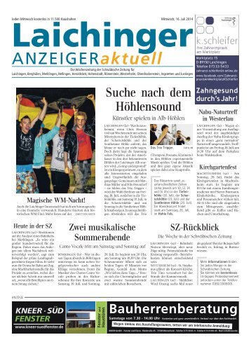 Laichinger Anzeiger 16.07.2014