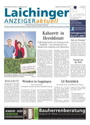 Laichinger Anzeiger 22.10.2014