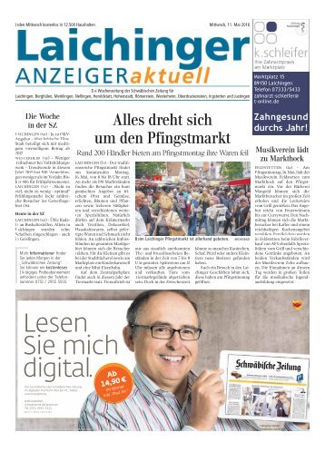 Laichinger Anzeiger 11.05.2016