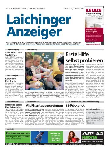 Laichinger Anzeiger 13.05.2009