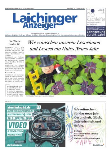 Laichinger Anzeiger 28.12.2016