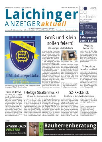 Laichinger Anzeiger 24.09.2014