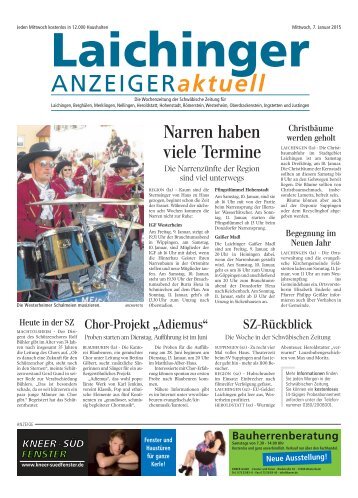 Laichinger Anzeiger 07.01.2015