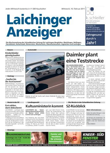 Laichinger Anzeiger 16.02.2011