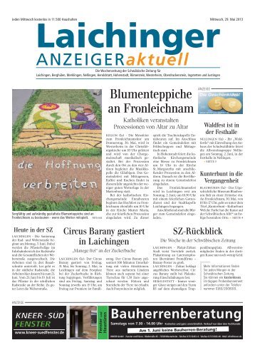 Laichinger Anzeiger 29.05.2013