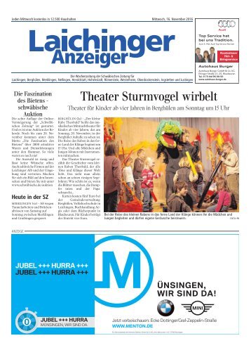 Laichinger Anzeiger 16.11.2016