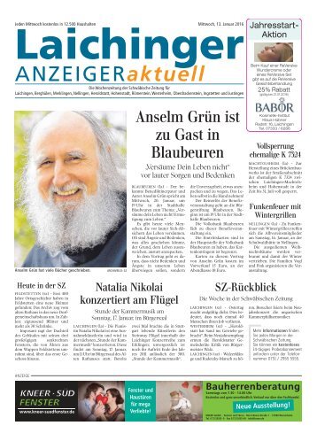 Laichinger Anzeiger 13.01.2016