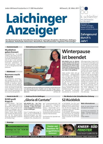Laichinger Anzeiger 30.03.2011