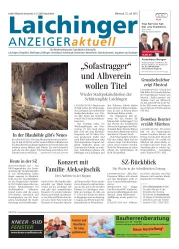 Laichinger Anzeiger 22.07.2015