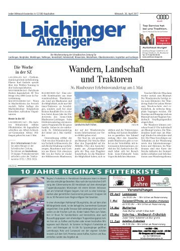 Laichinger Anzeiger 26.04.2017