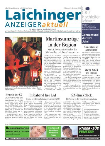 Laichinger Anzeiger 09.11.2011