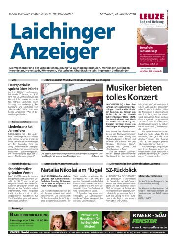 Laichinger Anzeiger 20.01.2010