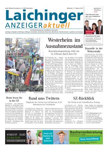 Laichinger Anzeiger 11.02.2015