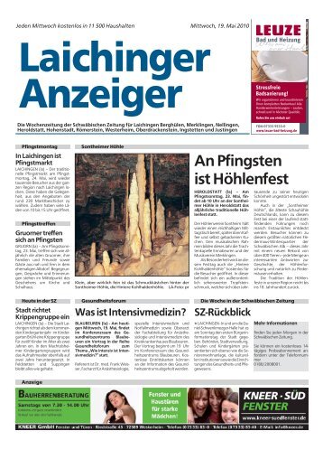 Laichinger Anzeiger 19.05.2010