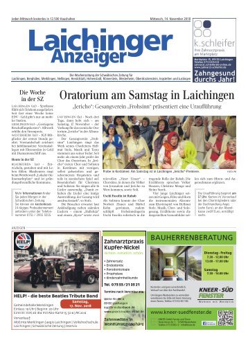 Laichinger Anzeiger 14.11.2018
