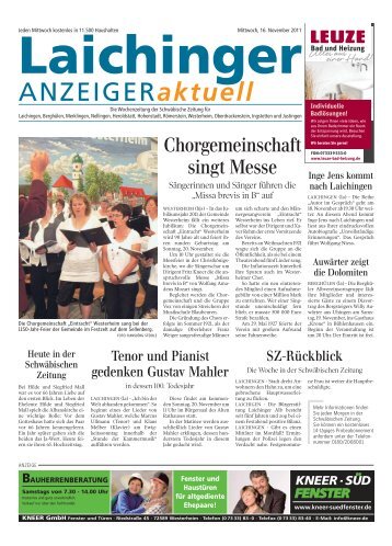 Laichinger Anzeiger 16.11.2011