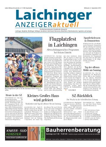 Laichinger Anzeiger 04.09.2013