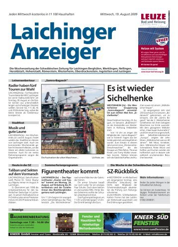 Laichinger Anzeiger 19.08.2009
