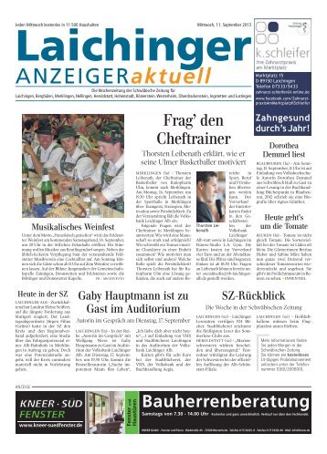 Laichinger Anzeiger 11.09.2013