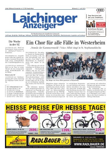 Laichinger Anzeiger 03.07.2019
