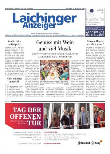 Laichinger Anzeiger 14.09.2016