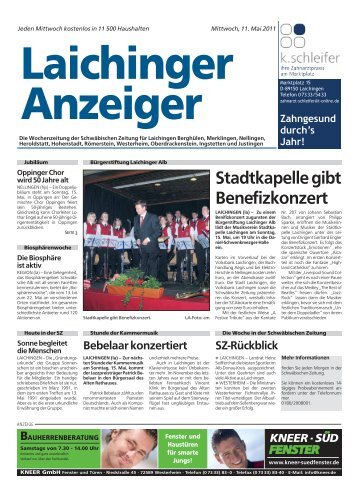 Laichinger Anzeiger 11.05.2011
